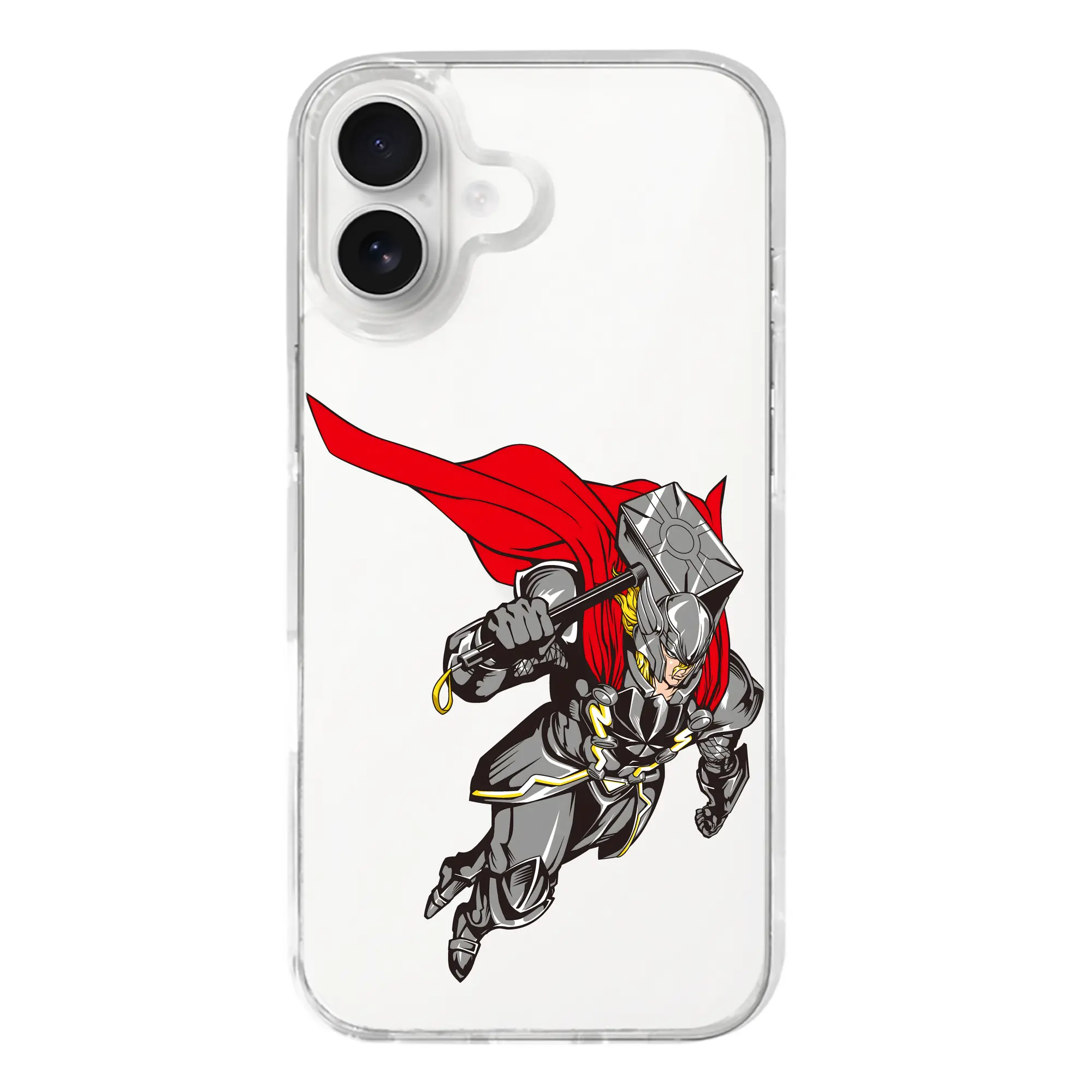 アベンジャーズ (Avenjāzu) グッズ マイティ・ソー（Thor） - iPhone 17シリーズ 透明スマホケース – 薄型・耐衝撃・精密フィット保護カバー